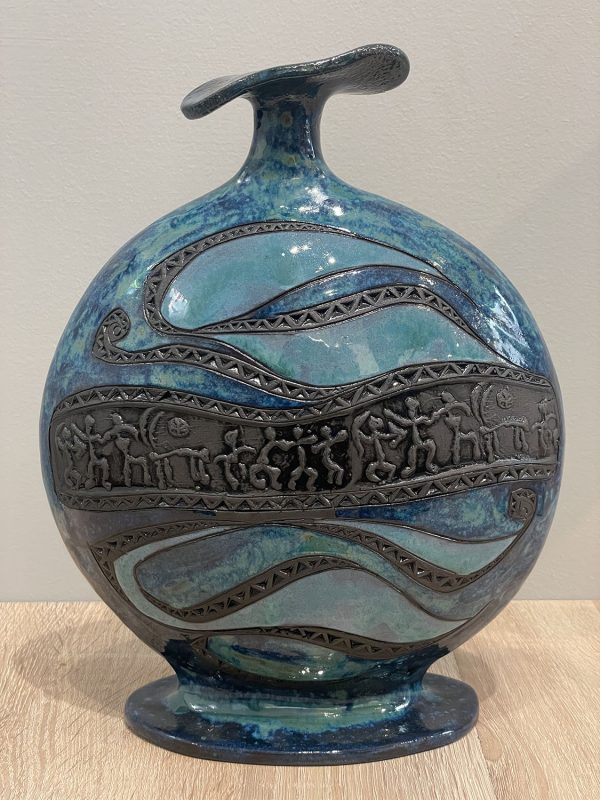 POTTERY FLASK-VASE - Image 4