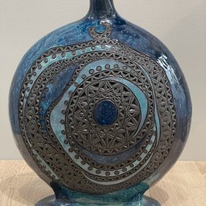POTTERY FLASK-VASE
