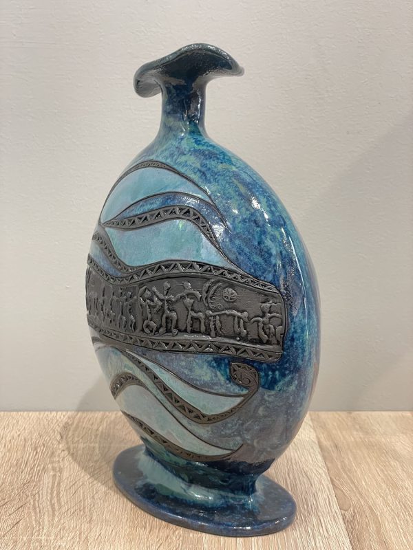 POTTERY FLASK-VASE - Image 3