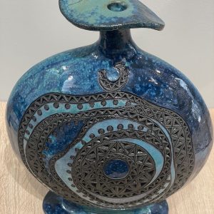 Alternative view of POTTERY FLASK-VASE