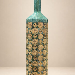 BOTTLE W ORNAMENTS